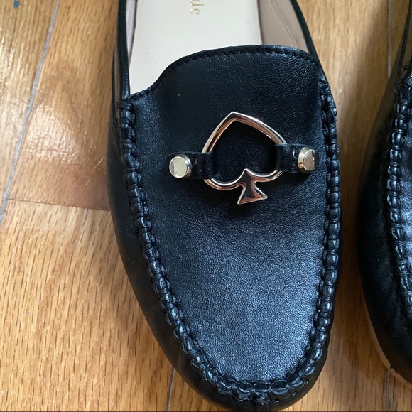 New in box Kate Spade Colada Leather Mules Backless Loafers size 6 comfy sliders - Picture 2 of 7